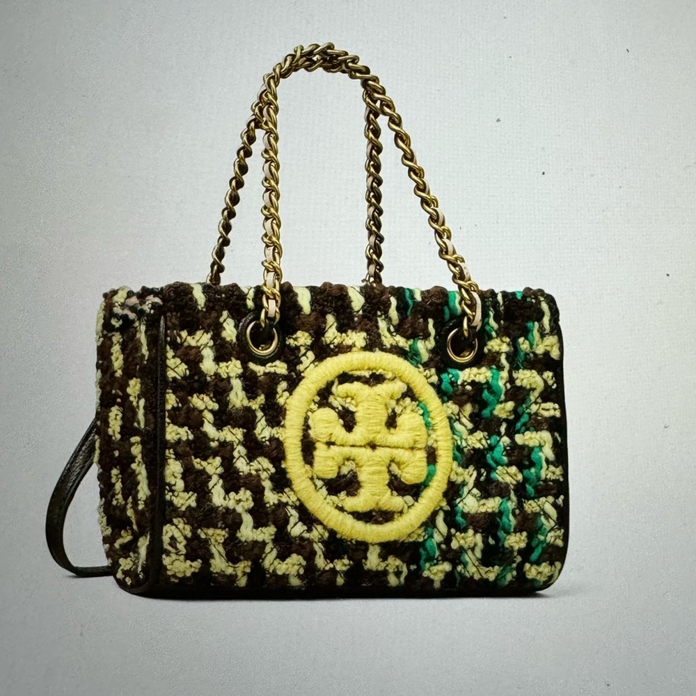 Mini Fleming Soft Tweed Chain Tote like new